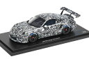 スパーク 1/18 ポルシェ 911 (992) GT3 カップ カモフラージュ テストカー TC01 トラウデル カモフラージュ (ブラック / ホワイト) ...