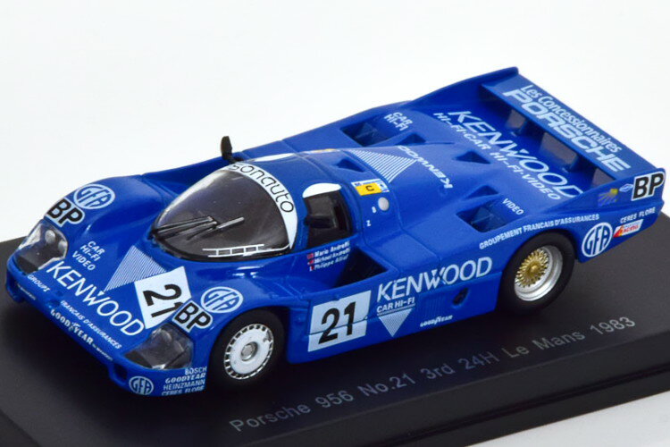 Xp[N 1/64 |VF 956LH 21 E}24 1983 Kenwood Andretti/Andretti/AlliotSPARK 1:64 PORSCHE 956LH No 21 24h Le Mans 1983 Kenwood Andretti/Andretti/Alliot