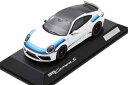 スパーク 1/43 ポルシェ 911 (992) カレラ S 2019年 ホワイト/ブルー 1000台限定Spark 1:43 Porsche 911 (992) Carrera S YEAR 2019 white / blue limitation 1000 pcs