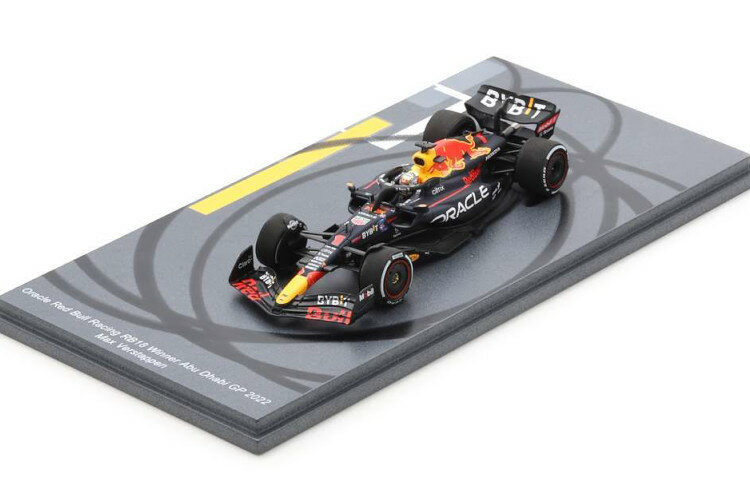 スパーク 1/43 M. Verstappen レッドブル RB18 #1 優勝 アブダビ GP フォーミュラ 1 ワールドチャンピオン 2022Spark 1:43 M. Verstappen Red Bull RB18 #1 winner Abu dhabi GP Formula 1 World Champion 2022