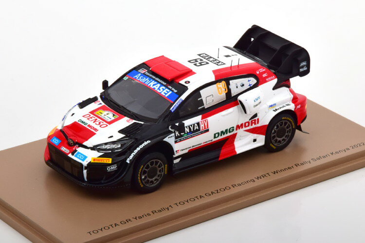 スパーク 1/43 トヨタ GR ヤリス ラリー1 優勝 サファリラリー 2022 Spark 1:43 Toyota GR Yaris Rally1 Winner Safari Rally 2022 Rovenperä/Halttunen