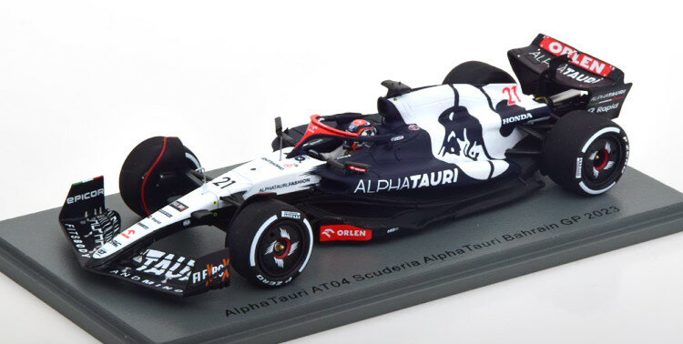 スパーク 1/43 アルファ タウリ AT04 バーレーンGP 2023 Spark 1:43 Alpha Tauri AT04 GP Bahrain 2023 de Vries