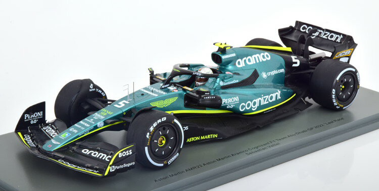 スパーク 1/18 アストンマーティン AMR22 アブダビGP ラストレース 2022 Vettel ショーケース付きSpark 1:18 Aston Martin AMR22 Abu Dhabi GP Last Race 2022 Vettel with ShowCase