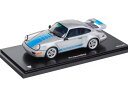 スパーク 1/18 ポルシェ 911 964 カレラ RSR 3.8 トランスフォーマー ミラージュ シルバー/ブルー 500台限定Spark 1:18 Porsche 911 964 Carrera RSR 3.8 Transformers Mirage silver / blue Limitation 500 pcs.