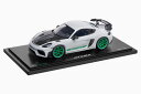 ポルシェ特注 スパーク 1/18 ポルシェ 718/982 GT4 RS 2021 ホワイト/グリーン 718台限定Spark 1:18 Porsche 718...