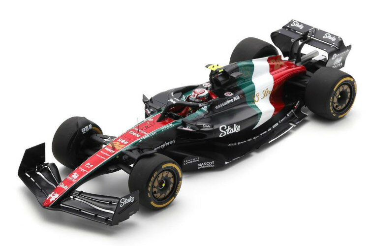 スパーク 1/18 アルファロメオ C43 #24 14位 イタリアグランプリ モンツァ フォーミュラ1 2023 アルファロメオ F1チーム ステーク 周冠宇Spark 1:18 Alfa Romeo C43 #24 14th Italian GP Monza Formula 1 2023 Alfa Romeo F1 Team Stake Zhou Guanyu