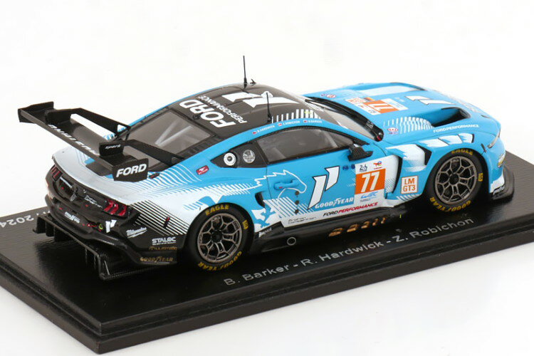 スパーク 1/43 フォード マスタング GT3 #77 ル・マン24時間レース 2024 バーカー/ハードウィック/ロビションSpark 1:43 Ford Mustang GT3 N77 24h Le Mans 2024 Barker/Hardwick/Robichon 2