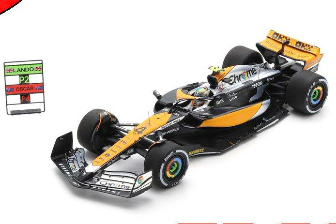 スパーク 1/18 マクラーレン MCL60 #4 イギリスGP F1 2位 2023 ランド ノリスSpark 1:18 McLaren MCL60 N4 2nd British GP F1 2023 Lando Norris