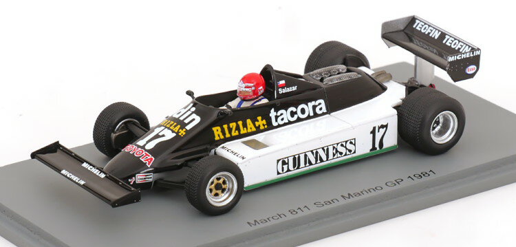 スパーク 1/43 マーチ 811 サンマリノグランプリ 1981 サラザールSpark 1:43 March 811 GP San Marino 1981 Salazar