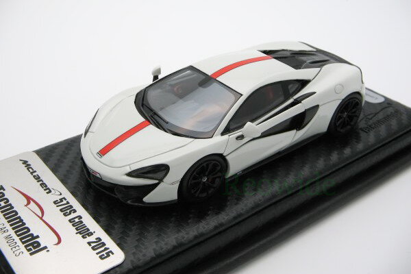 テクノモデル 1/43 マクラーレン 570S クーペ アヴス ホワイト レッド ストライプ 2015 50台限定 Tecnomodel 1:43 McLaren 570S Coupe Avus White, red stripe 2015 Limited edition 50 pcs.