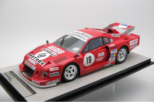 テクノモデル 1/18 フェラーリ 308 GTB ターボ シルバーストン 6時間 1981 #18 100台限定 TECNOMODEL 1:18 Ferrari 308 GTB Turbo Silverstone 6h 1981 car #18 C. Facetti M. Finotto LIMITED 100 ITEMS.