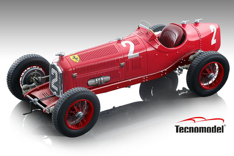テクノモデル 1/18 アルファロメオ P3 ティポ B #2 優勝 ドイツGP 1932 ルドルフ・カラツィオラTecnomodel 1:18 Alfa Romeo P3 Tipo B Winner German GP 1932 Driver Rudolf Caracciola