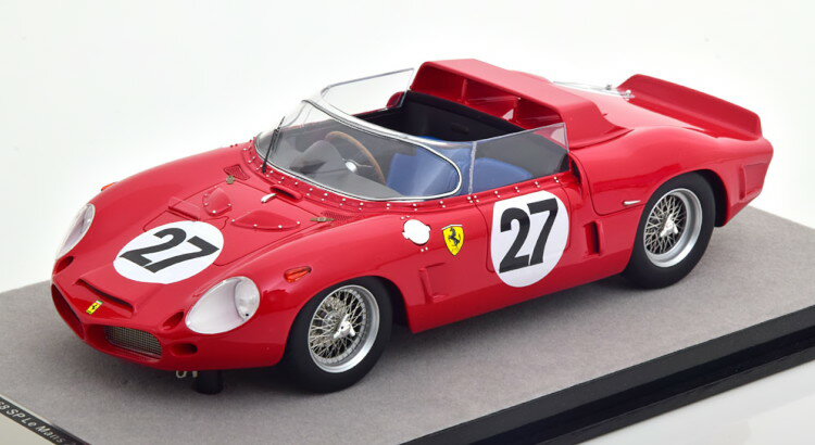 eNmf 1/18 tF[ fB[m 246 SP #27 24ԃE} 1962 oQbeB XJtBIbeB 165Tecnomodel 1:18 Ferrari Dino 246 SP No 27 24h Le Mans 1962 Baghetti/Scarfiotti Limited Edition 165 pcs