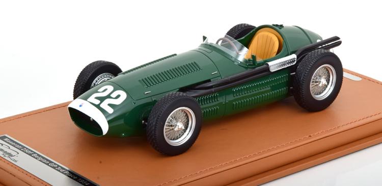 eNmf 1/18 }ZeB 250 F xM[GP 1954 Moss 80Tecnomodel 1:18 Maserati 250 F GP Belgium 1954 Moss Limited Edition 80 pcs