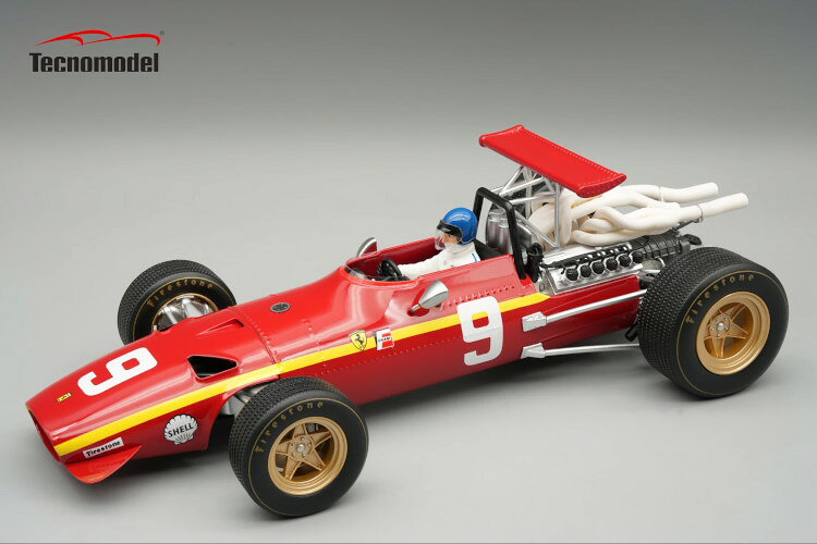 テクノモデル 1/18 フェラーリ フォーミュラ1 312 スクーデリア フェラーリ 9 ニュルブルクリンク グランプリ 1968 パイロットフィギュア付き ジャッキー イクス 55台限定TECNOMODEL 1:18 FERRARI F1 312 SCUDERIA FERRARI N9 NURBURGRING GP 1968 JACKY ICKX