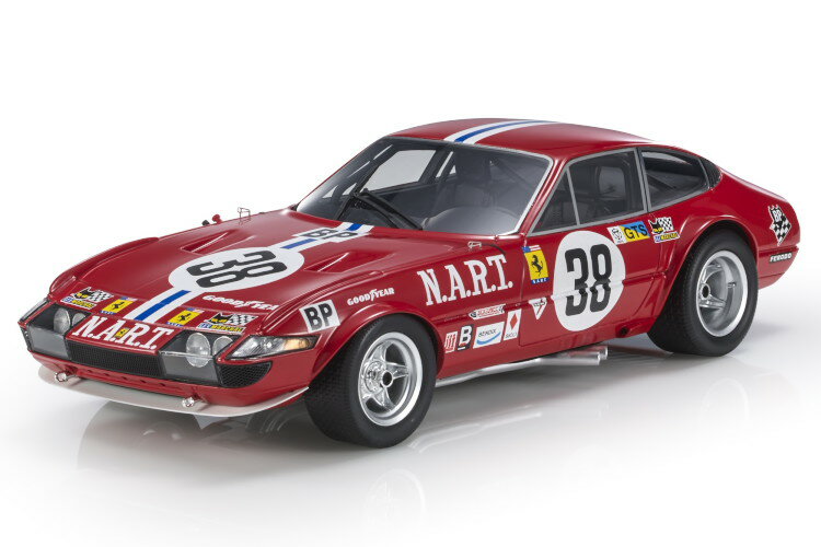 トップマルケス 1/18 フェラーリ 365 GTB/4 デイトナ 4.4L V12 北アメリカ レーシング #38 24時間ル・マン 1973TOPMARQUES 1:18 FERRARI 365 GTB/4 DAYTONA 4.4L V12 NORTH AMERICAN RACING N.A.R.T. N 38 13th 24h LE MANS 1973 FRANCOIS MIGAULT LUIGI CHINETTI JR.