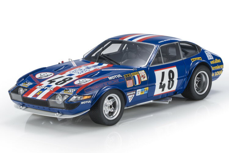 トップマルケス 1/18 フェラーリ 365 GTB/4 デイトナ 4.4L V12 13th #48 24時間ル・マン 1975 マルセル・ミニョー TOPMARQUES 1:18 FERRARI 365 GTB/4 DAYTONA 4.4L V12 13th N 48 24h LE MANS 1975 MARCEL MIGNOT PHILIPPE GURDJIAN HARRY JONES