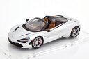 TRUE SCALE 1/18 }N[ 720S XpC_[ 2019 Vo[ V[P[XtTrue Scale Miniatures 1:18 McLaren 720S Spider 2019 silver with ShowCase