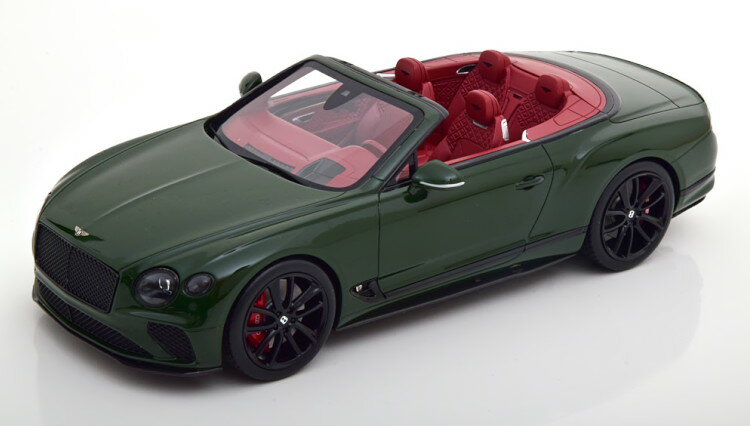 True Scale Miniatures 1/18 xg[ R`l^ GT Ro[`u 2019 _[NO[True Scale Miniatures 1:18 Bentley Continental GT Convertible 2019 darkgreen