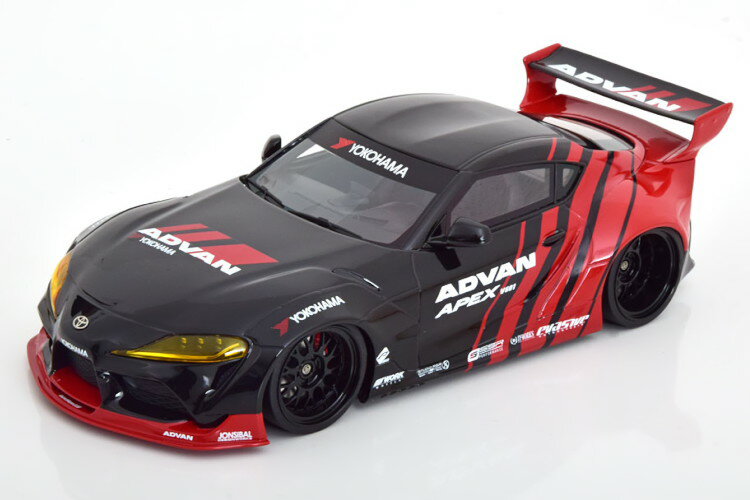 True Scale Miniatures 1/18 トヨタ パンデム GT スープラ V1.0 アドバン セマ 2019 ブラック レッドTrue Scale Miniatures 1:18 Toyota Pandem GT Supra V1.0 Advan Sema 2019 black red