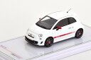 True Scale Miniatures 1/43 フィアット ヌォーヴァ500 アバルト 595 2010 ホワイト/レッドTrue Scale Miniatures 1:43 FIAT - NUOVA 500 ABARTH 595 2010 WHITE RED