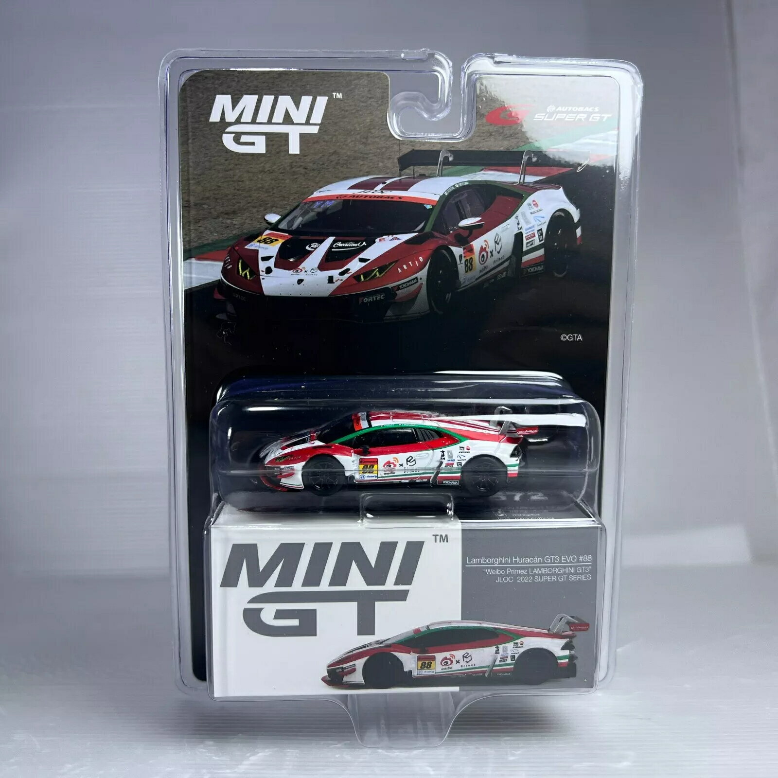 TSM MINI GT 1/64 ランボルギーニ ウラカン GT3 EVO #88 JLOC 2022 スーパー GTTSM MINI GT 1/64 Lamborghini Huracan GT3 EVO #88 JLOC 2022 Super GT