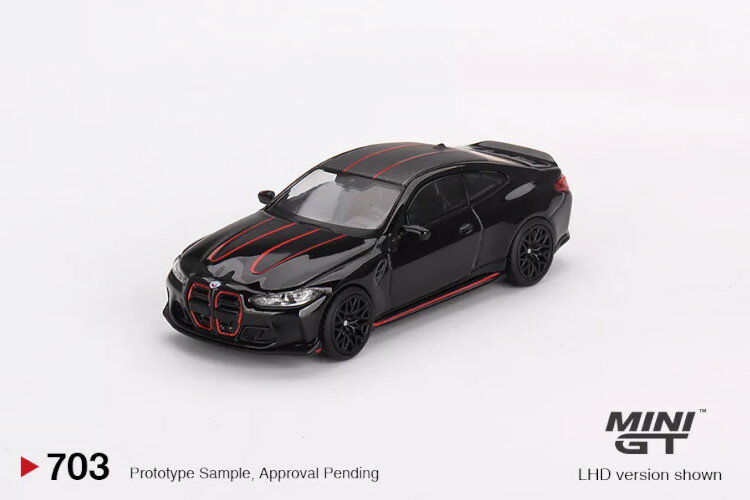 ミニGT 1/64 BMW M4 CSL ブラックサファイア 左ハンドルMINI GT 1:64 BMW M4 CSL Black Sapphire LHD