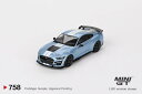 ミニGT 1/64 フォード マスタング シェルビー GT500 ヘリテージエディション ライトブルー 左ハンドルMINI GT 1:64 Ford Mustang Shelby GT500 Heritage Edition Light Blue LHD