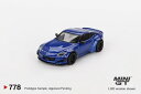 TSM ミニGT 1/64 パンデム 日産 Z セイランブルー 左ハンドルTSM MINI GT 1:64 Pandem Nissan Z Seiran Blue LHD