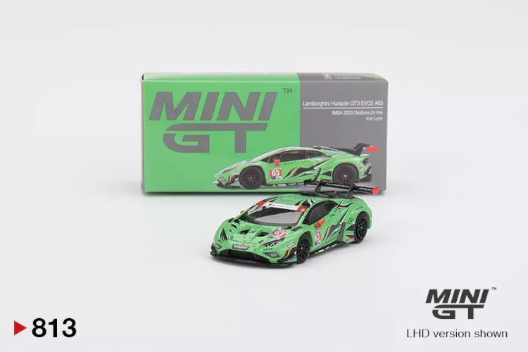 TSM ミニ GT 1/64 ランボルギーニ ウラカン GT3 24時間デイトナ 2023 チーム アイアンリンクス ロマン グロージャン/ジョーダン ペッパー/ミルコ ボルトロッティ/アンドレア カルダレッリTSM MINI GT 1:64 Lamborghini Huracan GT3 24h Daytona 2023 Team Iron Lynx
