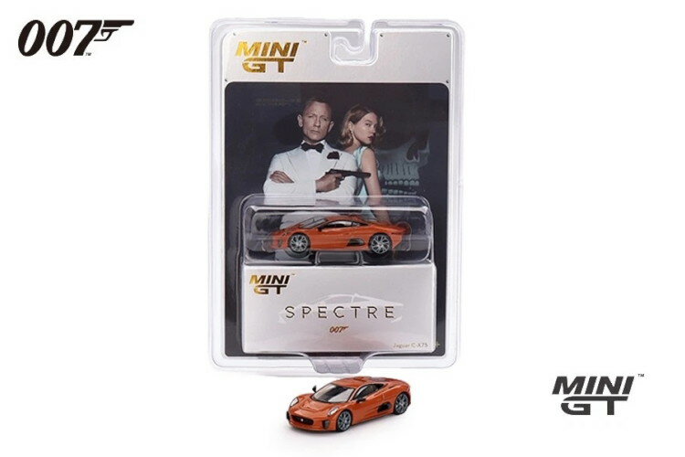 TSM ミニ GT 1/64 ジャガー C-X75 2015 オレンジメタリック ジェームズ・ボンド スペクター オランダ限定版TSM MINI GT 1:64 Jaguar C-X75 built 2015 orange metallic James Bond Spectre Holland Edition