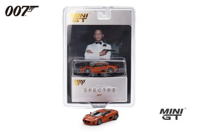 TSM ミニ GT 1/64 ジャガー C-X75 2015年製 オレンジメタリック ジェームズ・ボンド スペクター イギリス限定版TSM MINI GT 1:64 Jaguar C-X75 built 2015 orange metallic James Bond Spectre England Edition