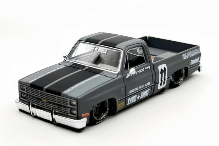 ミニ GT x カイドハウス 1/64 シボレー シルバラード #160 カイド V2 グレーMINI GT x Kaido House 1:64 Chevrolet Silverado N160 Kaido V2 Grey