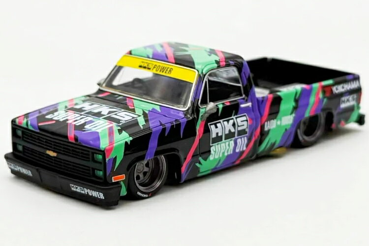 ミニ GT x カイドウハウス 1/64 シボレー シルバラード カイドウ HKS V1MINI GT x Kaido House 1:64 Chevrolet Silverado KAIDO HKS V1