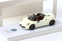 TSM MODEL 1/43 アルファロメオ 4C スパイダー 2014 ホワイト TRUESCALE ALFA ROMEO 4C SPIDER