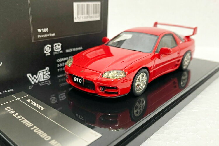 WIT'S 1/43 OH GTO cC^[{ MR pbVbh 1999WIT'S 1:43 Mitsubishi GTO TWIN TURBO MR 3000GT RED