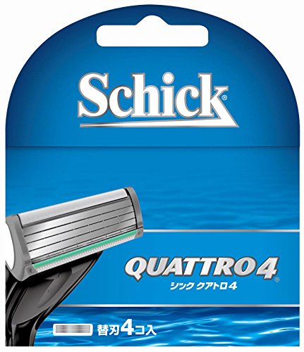 シック Schick クアトロ4 4枚刃 替刃 (4コ入) 髭剃り カミソリ
