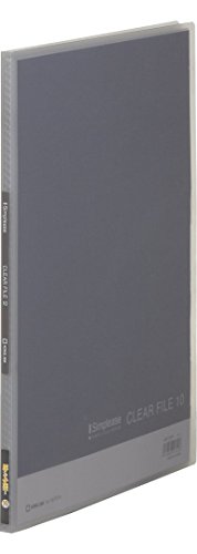 キングジム クリアーファイル10ポケット A4 186TSPH グレー 10冊入