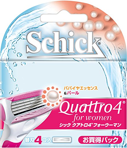 シック Schick クアトロ4フォーウーマン 替刃(4コ入) 女性用 カミソリ シック Schick クアトロ4フォーウーマン 替刃(4コ入) 女性用 カミソリ