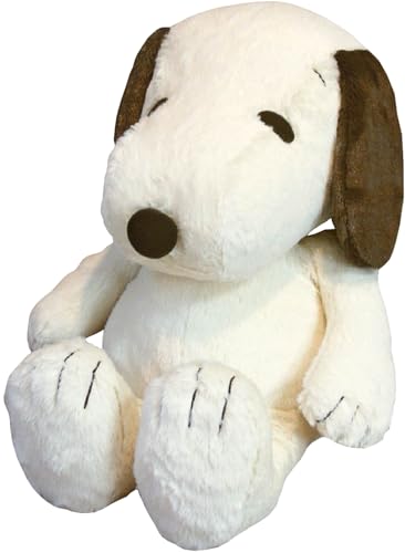 Snoopy - ナカジマコーポレーション(Nakajima Corporation) ピーナッツ ハグハグ ぬいぐるみ Lサイズ スヌーピー モカ 座高37cm