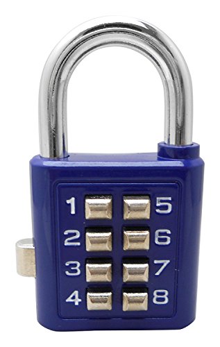 和気産業(Waki Sangyo) プッシュボタンロック 防犯 門扉 倉庫 青 35mm TW912