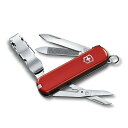 VICTORINOX(ビクトリノックス) ネイルクリップ 580 レッド 爪切り つめきり 防災グッズ カーブ刃 はさみ つめそうじ付き つめや