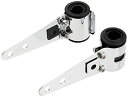 キジマ(Kijima) バイク ヘッドライトステー カスタム ロングタイプ 27-39mm スチール製 メッキ 205-0271