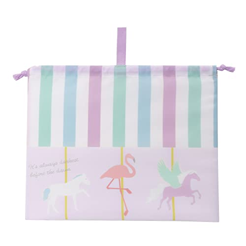 クツワ Ratta 巾着袋 Lサイズ パープル ST508PU