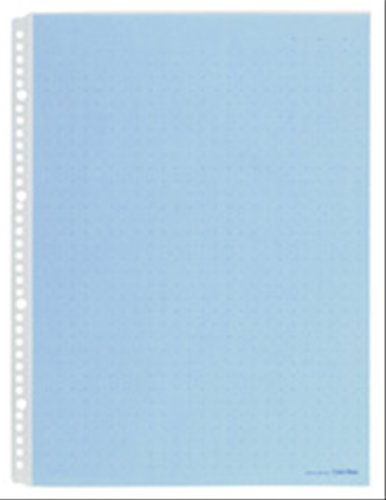 キングジム クリアファイル カラーベース ポケット 10枚入 B4タテ 青 104CP-B