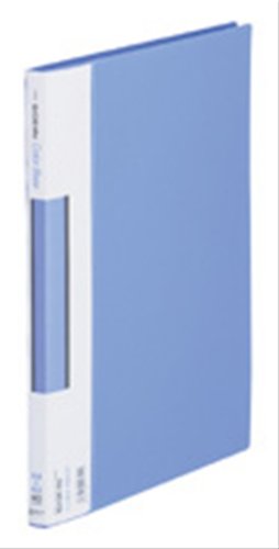 キングジム クリアファイル カラーベース サイドイン 40ポケット A4タテ 青 137C-B
