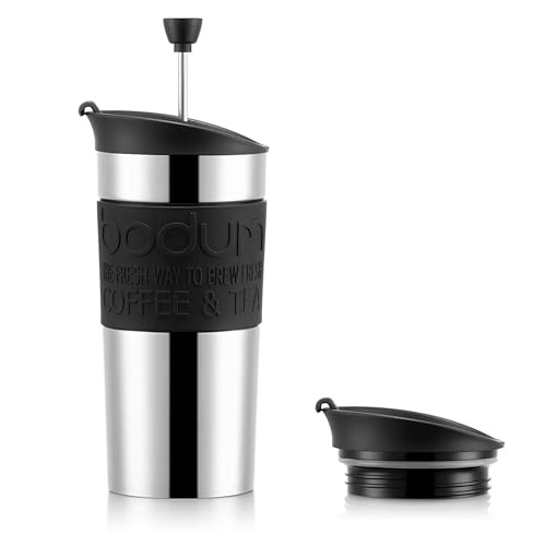 BODUM ボダム タンブラー コーヒープレス TRAVEL PRESS SET ポータブル コーヒーメーカー 350ml ブラック ステンレス