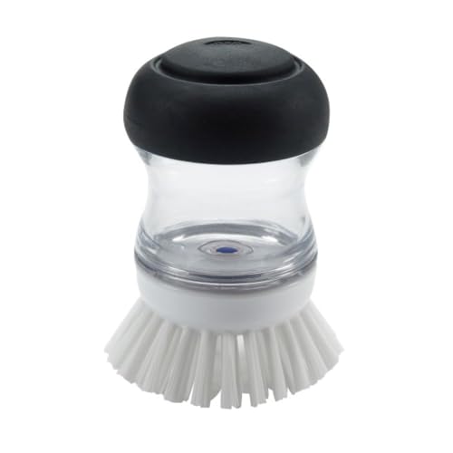 OXO(オクソー) キッチン ブラシ ワンプッシュ 洗剤が出てくる パームブラシ