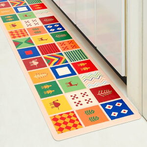 アイメディア キッチンマット サッと拭けるキッチンマット 40×180cm ペルシア絨毯風 キッチンラグ 台所マット 清潔 お手入れ簡単 洗濯不