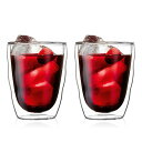 BODUM ボダム グラス コップ タンブラー PILATUS ピラトゥス ダブルウォール グラス 350ml 2個セット 保温保冷性 二重構造